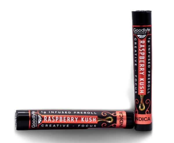 Raspberry Kush Goodlyfe Infused Pre-rolls