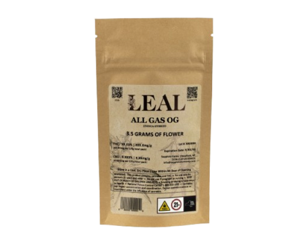 LEAL All Gas Og Cannabis Eighths