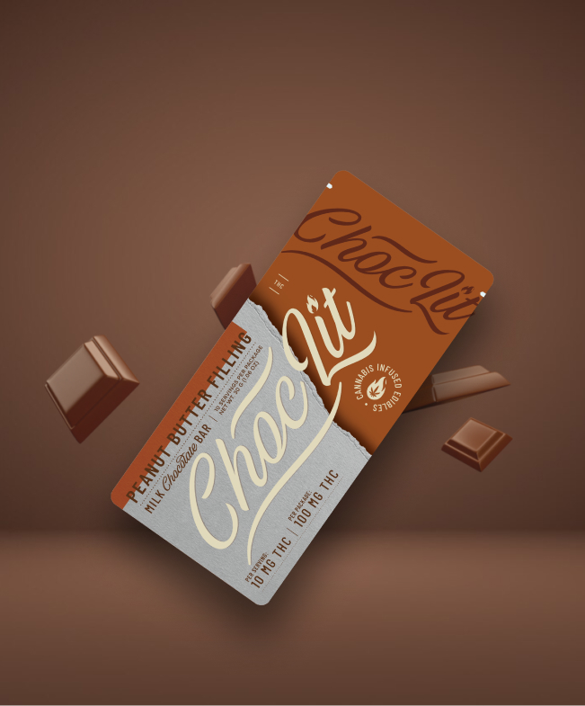 Peanut Butter Filling ChocLIT Cannabis Infused Chocolate Bar