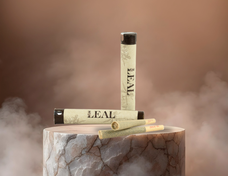 LEAL Prerolls on a Stand