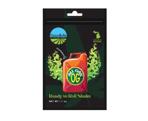 Goodlyfe Farms All Gas OG Ready to Roll Shake Pack